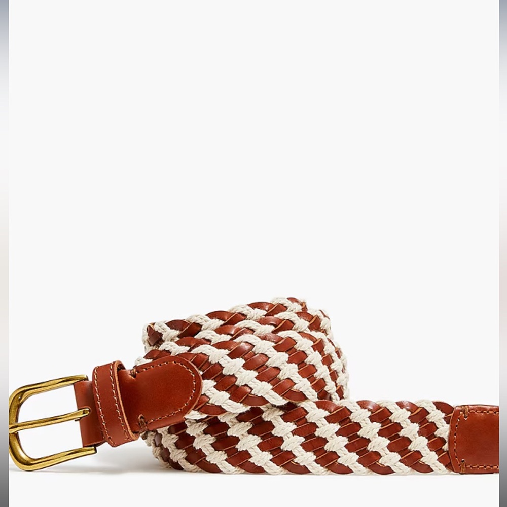 Braided Leather Rope Belt